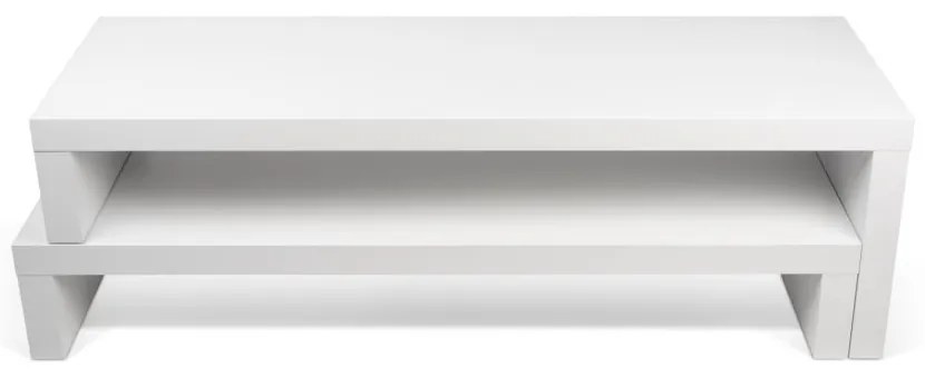 Бяла променлива маса за телевизор орех Cliff - TemaHome