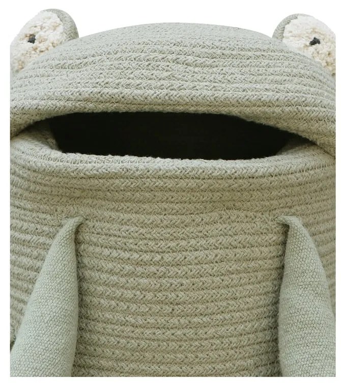 Светлозелена текстилна детска кошница за играчки ø 23x35 cm Fred the Frog – Lorena Canals