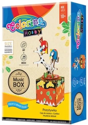 Colorino - Комплект Направи си сам музикална кутия Bird