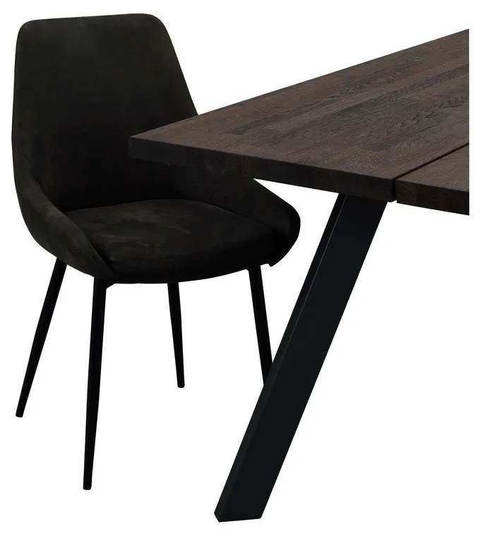 Тъмносиви трапезни столове в комплект от 2 бр. Sierra – Rowico