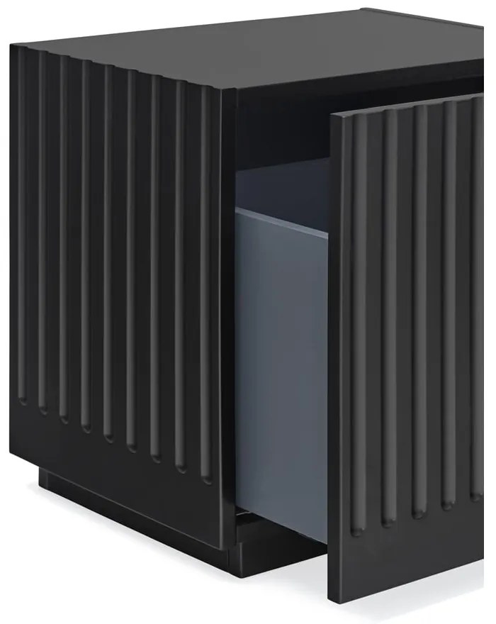 Черно нощно шкафче Doric - Teulat