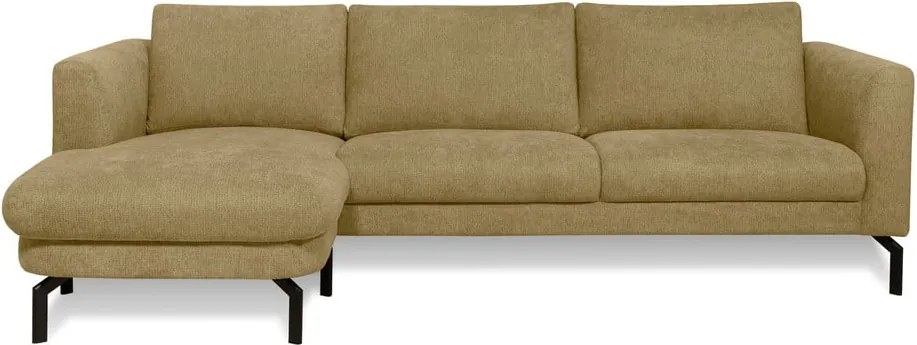 Ъглов диван в цвят горчица (ляв ъгъл) Gomero – Scandic