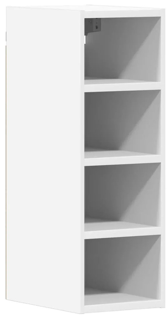 854157 vidaXL Висящ шкаф "Рига" бял 20x29,5x60 см, инженерно дърво