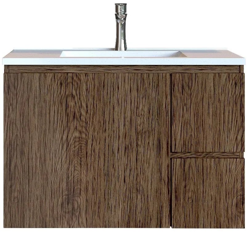 Обзавеждане за баня Sanitec Alba C-Кафяво-Дължина: 70 см.