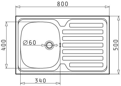 Измийте Pyramis International 1B 1D-80X50
