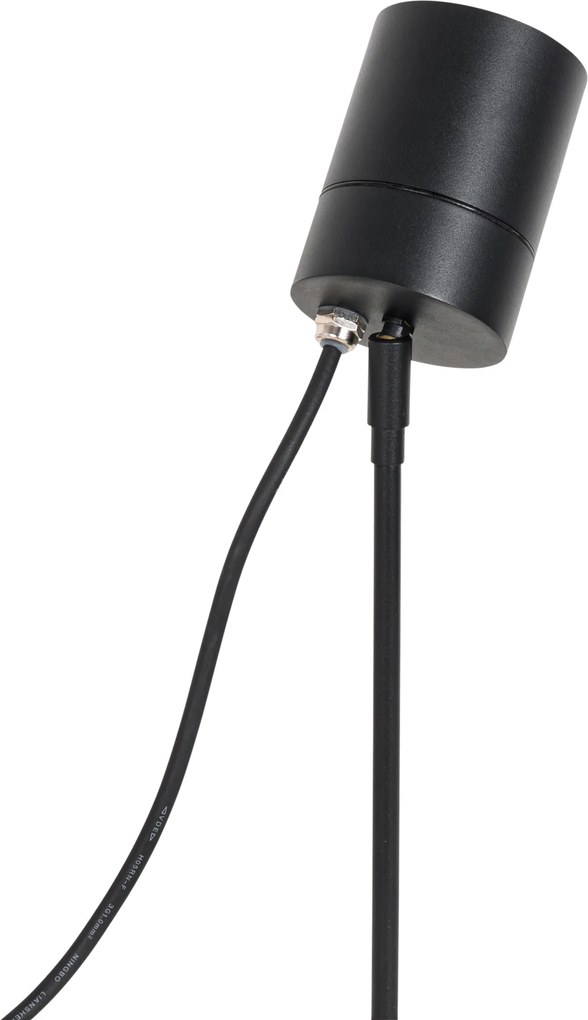 Модерен шип петно черен AR70 регулируем IP44 - Solo