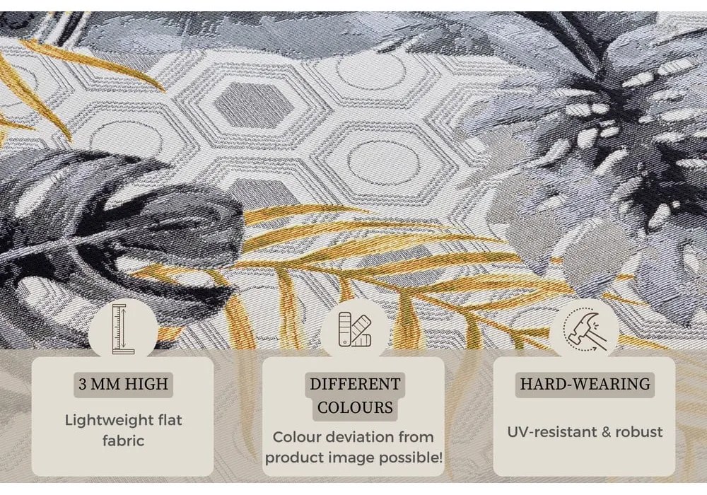 Жълт/сив външен килим 120x180 cm Flair – Hanse Home