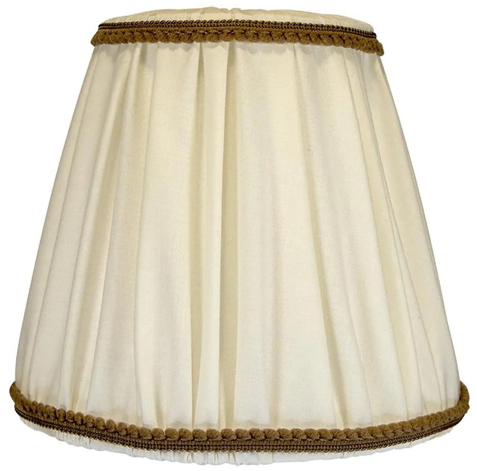Duolla - Абажур за настолна и стояща лампа E27 пр. 18,5 см крем/кафяв