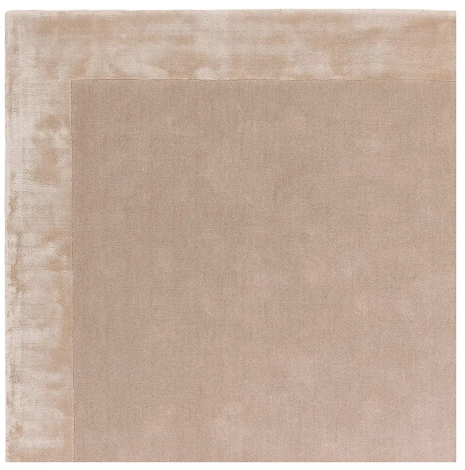 Бежов ръчно изработен килим със смес от вълна 120x170 cm Ascot – Asiatic Carpets