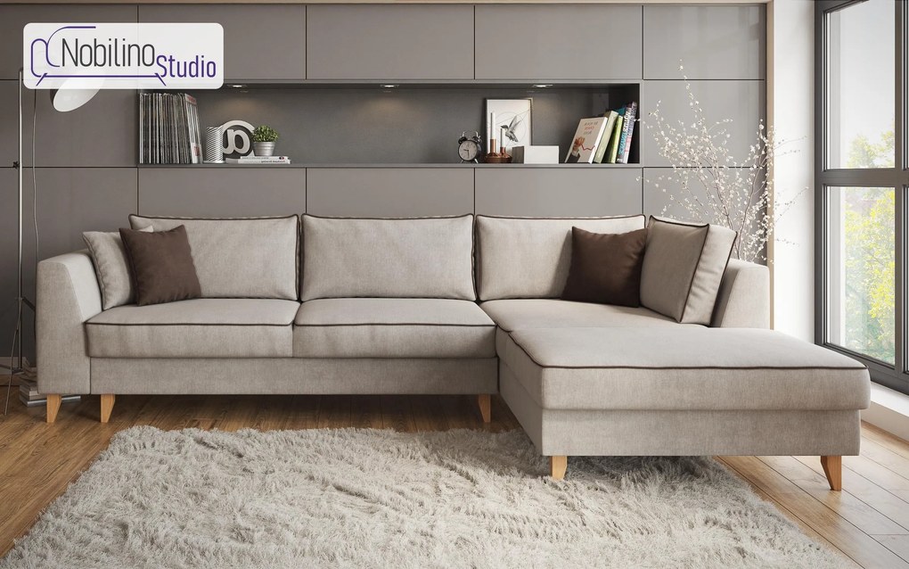 Разтегателен ъглов диван Болоня