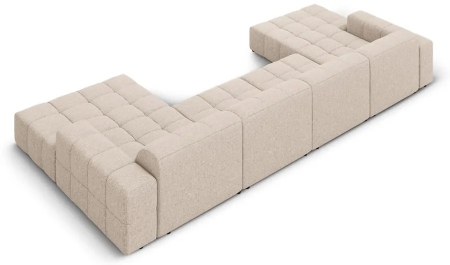 Бежов ъглов диван (U-образен) Chicago - Cosmopolitan Design