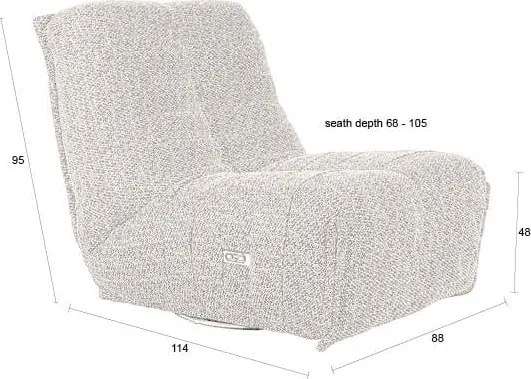 Бежово кресло с регулируем наклон Hamilton – Dutchbone