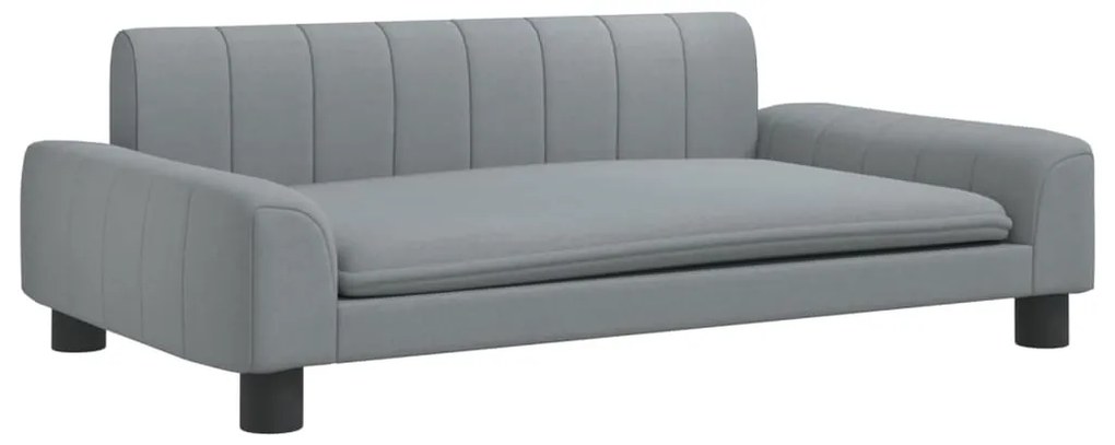 3196258 vidaXL Детски диван, светлосив, 90x53x30 см, текстил