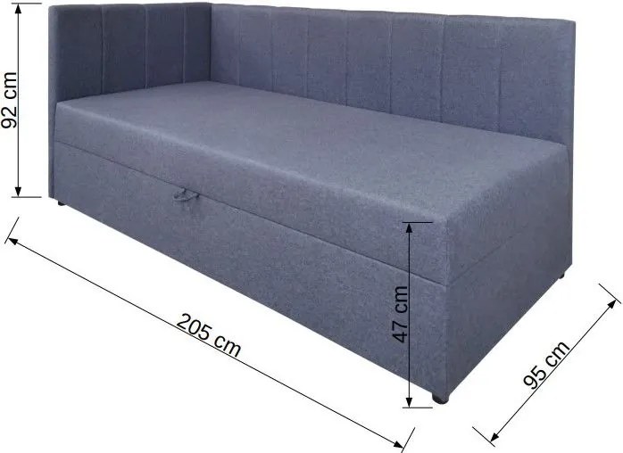 Диван-легло Линеар-Светло Розово