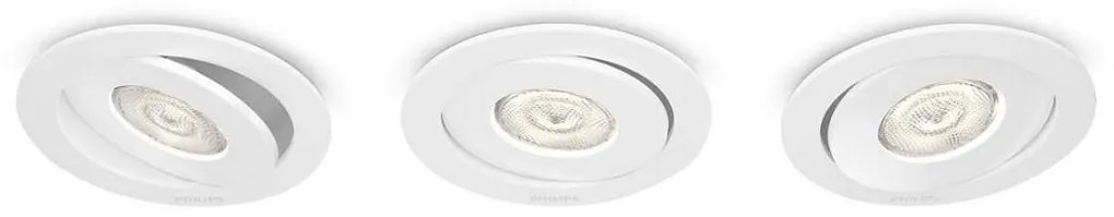 Philips 59183/31/16 - К-кт 3x LED лампа за окачен таван ASTEROPE LED/4,5W/230V