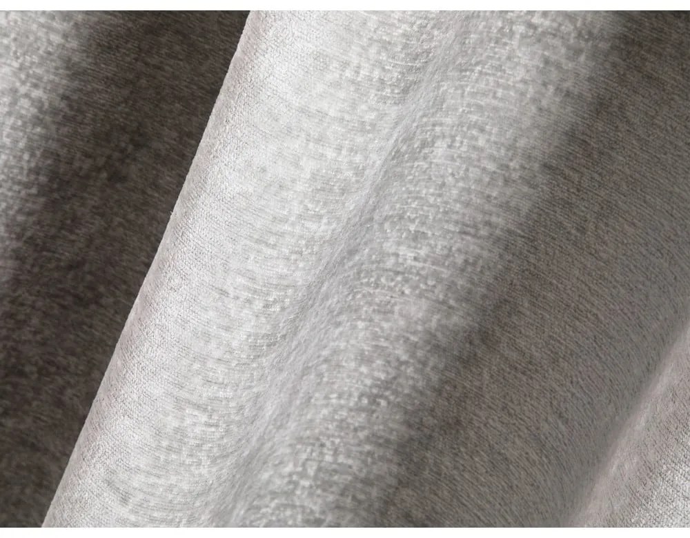 Светлосиво тапицирано двойно легло с място за съхранение с включена подматрачна рамка 160x200 cm Lupine – Micadoni Home