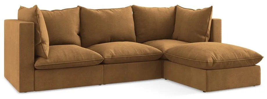 Теракотен ъглов диван (десен ъгъл) Manao – Makamii