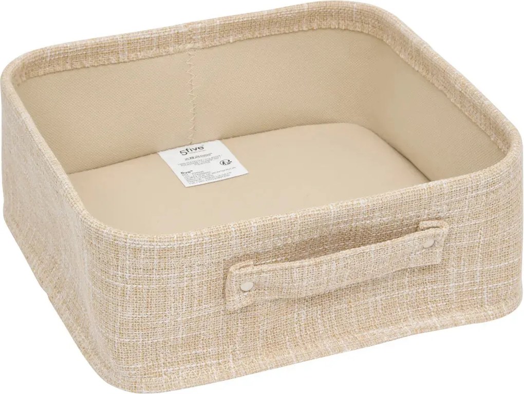 Комплект от 4 коша за съхранение 5five, Полиестер, Бежови