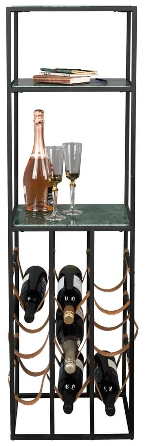 Зелена и черна стойка за вино за 9 бутилки Mil - Dutchbone