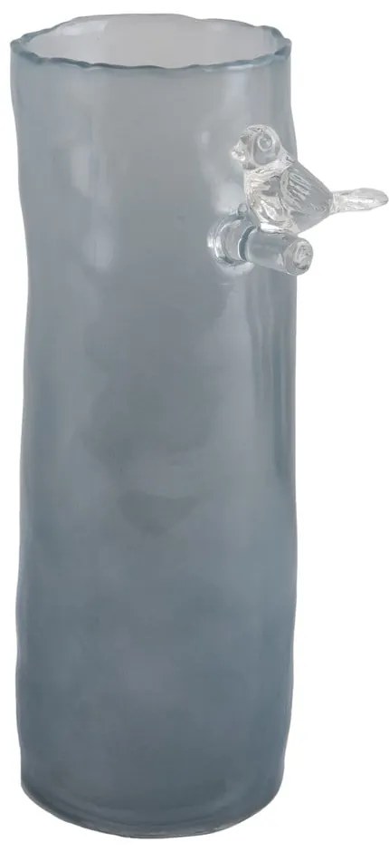 Синя стъклена ваза (височина 27 cm) Bird On Branch – PT LIVING