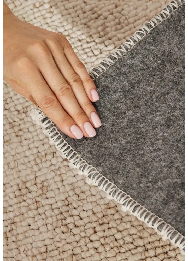Кремав килим подходящ за пране 200x290 cm Rocco Cream – Elle Decoration