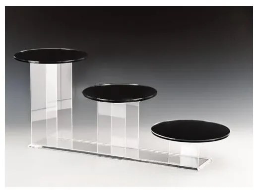 Alkan - Щендер за торти 3-ка ф25xh30см с огледална повърхност (ZCP 125)