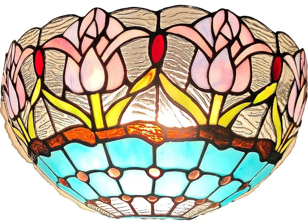 Brilagi - Tiffany витражен стенен аплик LORAS 1xE14/40W/230V