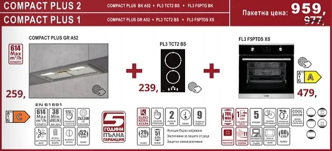 Lino Compact Plus 2 Промо пакет електроуреди