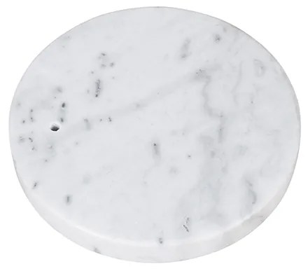 Бяла кръгла мраморна основа за дъгова лампа XXL