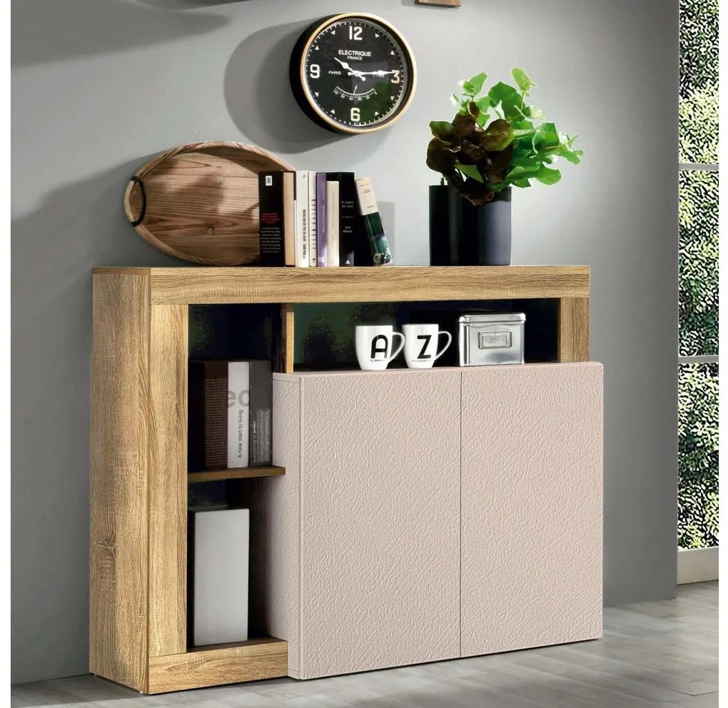 Комод LENOR кашмир/светъл дъб