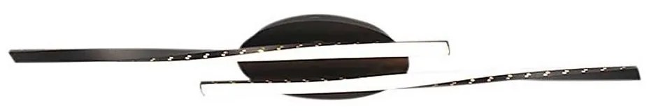 LED Плафониера LED/12W/230V 3000K 94,5 см черен