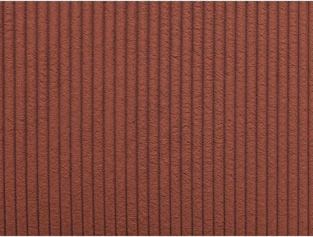 Разтегателен ъглов диван от рипсено кадифе в тухлен цвят (променлив) Augustin – Bobochic Paris