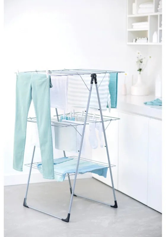 Простор "кула" Brabantia 90300183, 23 м, Лесно сгъване, Регулируем, Сив металик