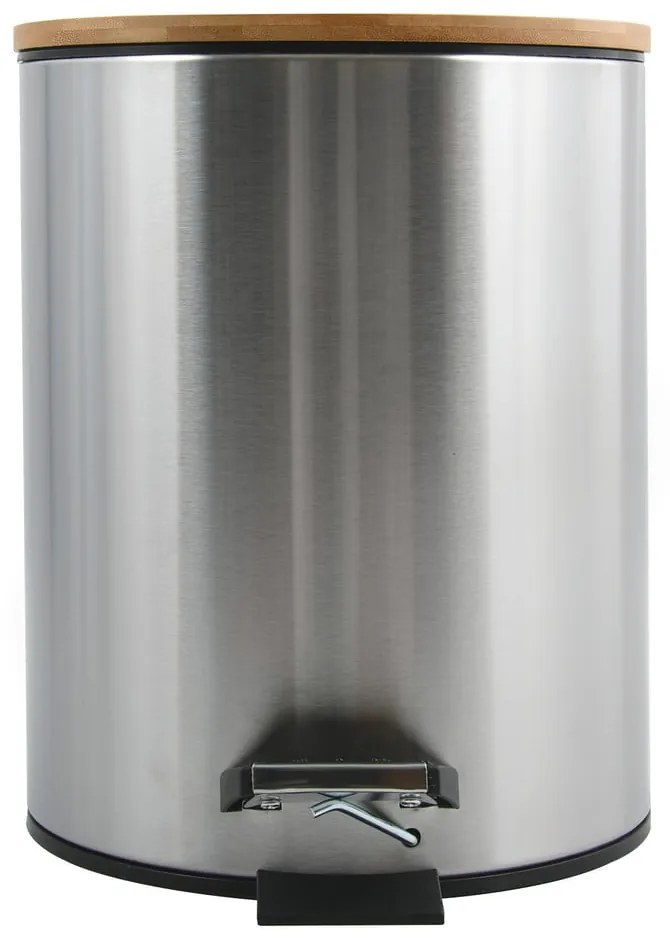 Стоманено кошче за боклук с педал в матово сребрист цвят 5 l Adonis – Spirella