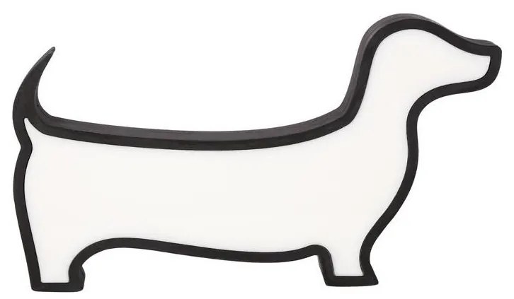 LED Детска настолна лампа DOG LED/12W/230V черна