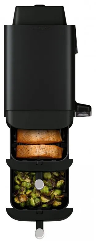 Фритюрник с горещ въздух Ninja SL300EU, 2470W, 7.6 л, 40-240C, 2 кошници, 6 програми, Синхронизирано готвене, Таймер, Автоматично спиране, Черен