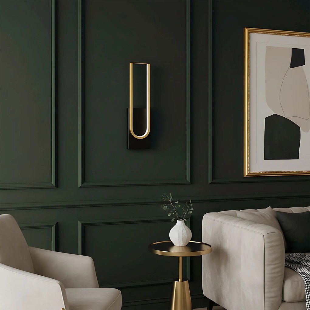 Аплик LED APP1782-W Brush Gold/Black