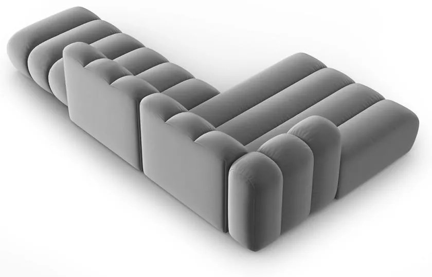 Светлосив ъглов диван (ляв ъгъл) Lupine – Micadoni Home