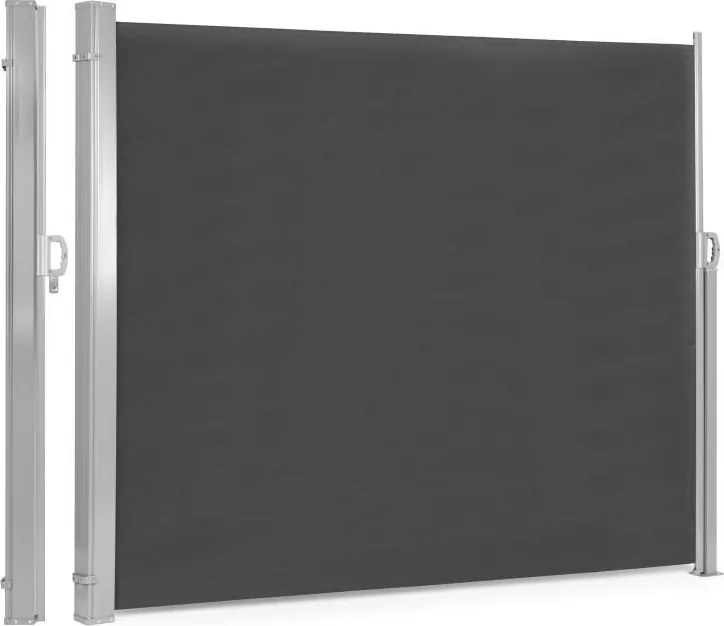 Странична антрацитна тента за тераса и балкон - прибираща се ролетна щора, ветрозащитна и слънцезащитна мрежа Šírka: 300 cm | Dĺžka: 200 cm