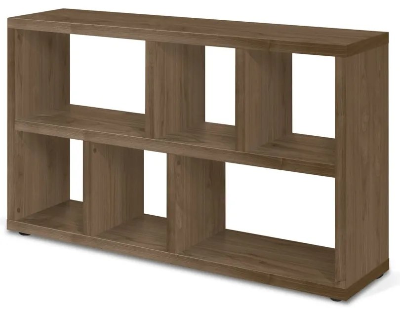 Кафява библиотека от декор от орех 150x83 cm Berlin – TemaHome