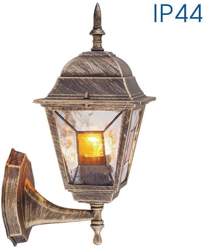 Градински аплик MURANO, ант. месинг, 1xE27