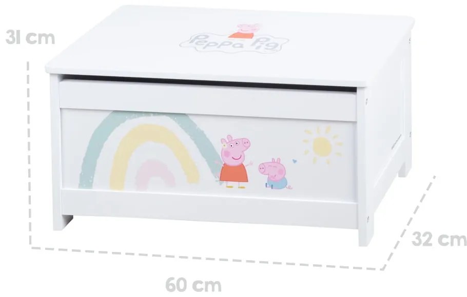 Детска кутия за съхранение 60x32x30 cm Peppa Pig – Roba
