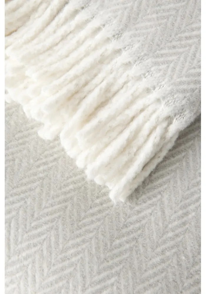 Светлосиво одеяло със съдържание на памук , 140 x 180 cm Skyline - Euromant