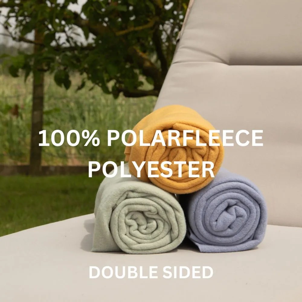 Зелено одеяло от флийс 130x160 cm Riso – Tiseco Home Studio