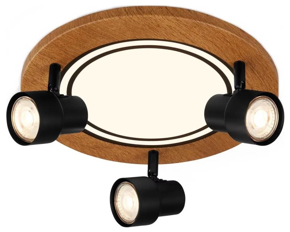 Brilo - LED таванно осветление LED/12W/230V + 3xGU10/9W 3000K