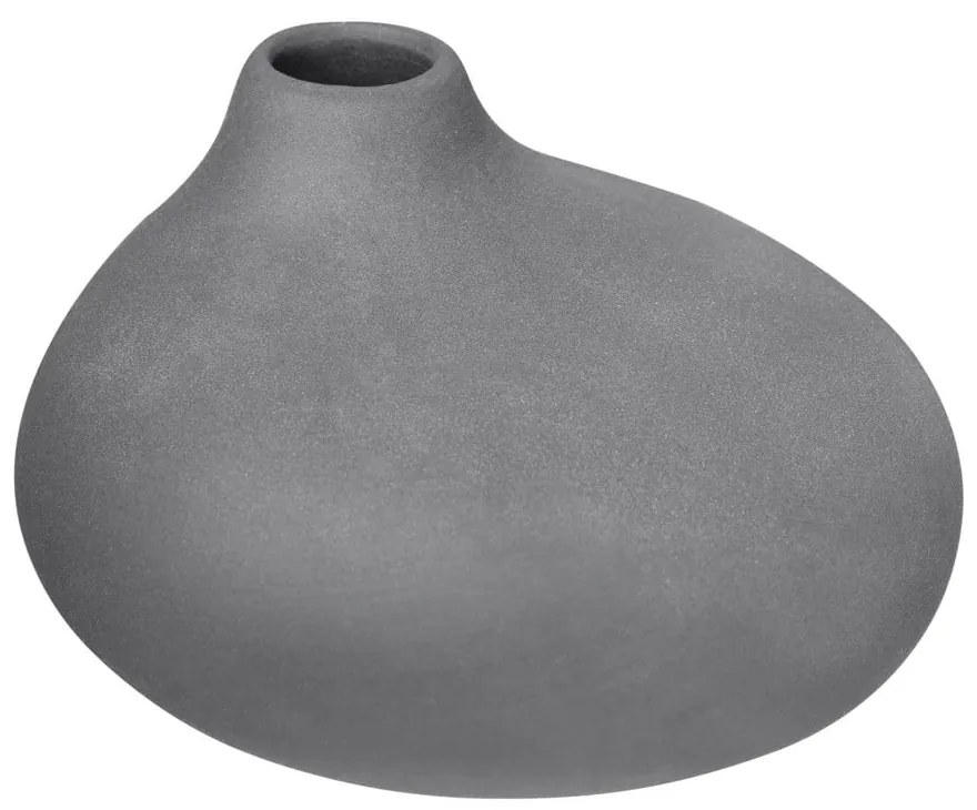 Тъмносиви порцеланови вази в комплект от 3 бр. (височина 9 cm) Nona – Blomus