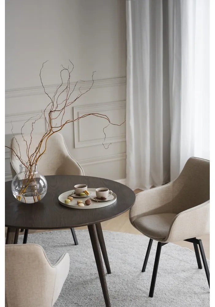 Бежови тапицирани трапезни столове в комплект 2 бр. Alison – Rowico