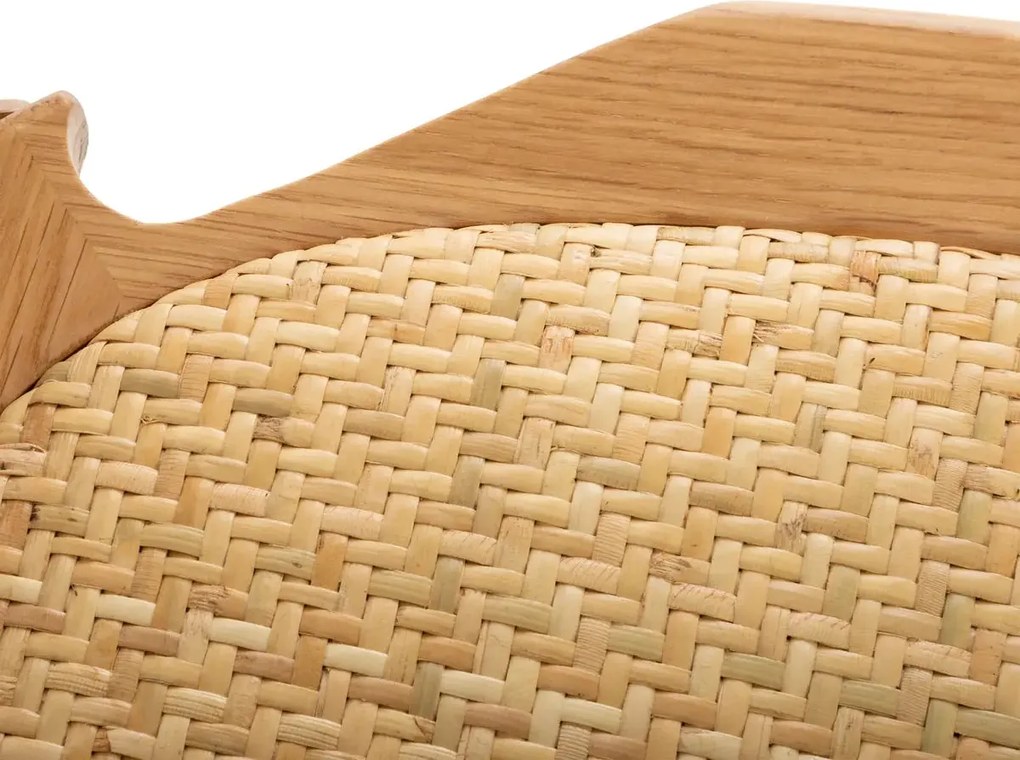 Трапезен стол atmosphera Isak, Дъб - Бял