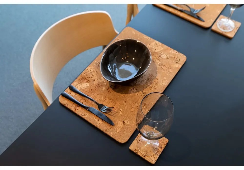 Коркови подложки в естествен цвят в комплект от 4 броя Querco - ZicZac