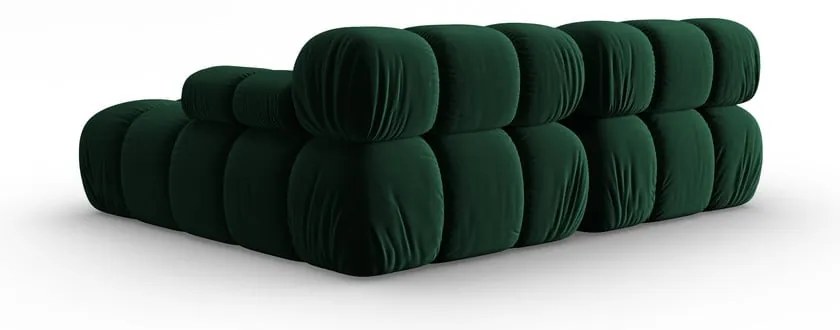 Ъглов диван от зелено кадифе (десен ъгъл) Bellis - Micadoni Home